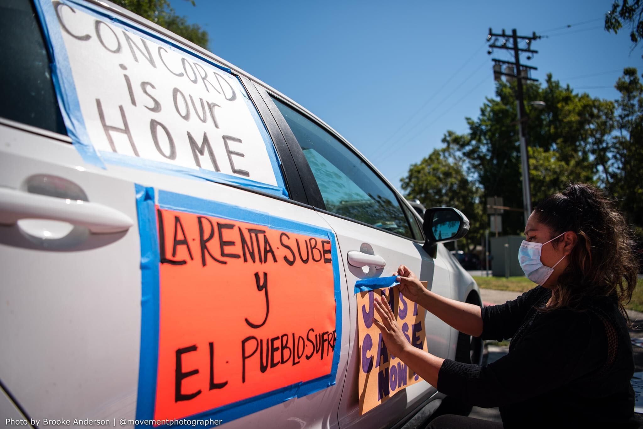 Karen from Raise the Roof during Renter Protection Caravan